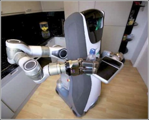 Robot Care-O-bot 3 by měl pomáhat osobám se sníženou pohyblivostí