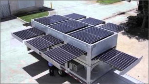 Mobilní solární elektrárna PowerCube 15 kW (Foto: Ecosfere Tech.)