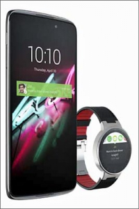 Chytré hodinky WATCH společnosti ALCATEL ONETOUCH s dotykovým displejem jsou kompatibilní se smartphony a zvládnou také monitorování průběhu spánku