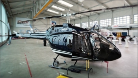 Společnost Bell Helicopter představila ve svém soukromém hangáru na Letišti Václava Havla nový víceúčelový vrtulník Bell 505 Jet Ranger X