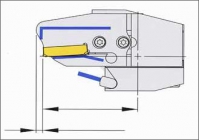 Obr. 5: Přívod řezné kapaliny v upichovacím držáku Arno HSA-7