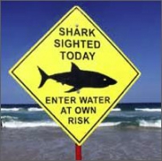 Tabulky varující na plážích před žraloky doplní drony v roli plavčíků