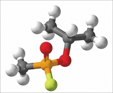 Chemická struktura sarinu