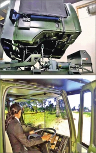Obr. 4: Výcvikový simulátor TDS pro školení řidičů nákladních vozů