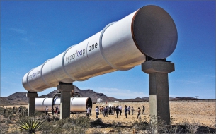 Hyperloop One ukazuje roury v Nevadě…