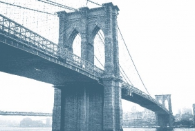 Brooklynský most: Soutěž vyhlásila a náklady zaplatila města Brooklyn (2/3) a New York (1/3)