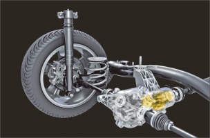 U pohonu všech kol je součástí rozvodovky vozu Mokka X lamelová spojka, určující podle pokynů řídicí jednotky velikost točivého momentu motoru, určeného pro zadní kola