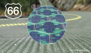 Hexagonální solární panely by měly pokrýt část Route 66.