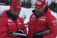 Trenéři mají díky Toughbooku přehled o závodu a mohou si udělat obrázek o výkonu lyžaře