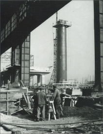 Komín pro ocelářskou pec, 1951-52