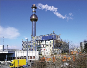 Hundertwasserova Spittelau po poslední rekonstrukci