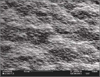 Obr. 1b - Povrch nanokrystalického CVD diamantového povlaku CemeCon