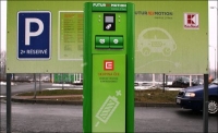 Dobíjecí stanice elektromobilů v Ostravě–Zábřehu