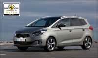 Nová Kia Carens získala v nárazových testech Euro NCAP pětihvězdičkové hodnocení. Nová Kia Carens získala v nárazových testech Euro NCAP pětihvězdičkové hodnocení.