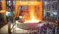 Keson s vloženou licí pánví o objemu 200 tun oceli bez horního krytu