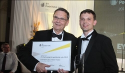 František a Robert Kudelovi, majitelé Chropyňské strojírny, získali ocenění EY Technologický podnikatel roku 2013