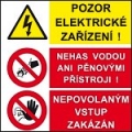 POZOR ELEKTRICKÉ ZAŘÍZENÍ!