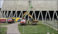 Stavba ventilátorových věží, kterým se odborně říká koncový jímač tepla KJT byla zahájena.