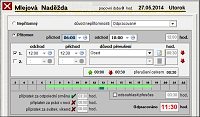 Ukázka interface připravovaného systému  evidence docházky ERP systému PREMIER