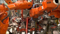 ABB je vedoucím dodavatelem průmyslových robotů, automatizovaných výrobních systémů a s tím spojených služeb. ABB je vedoucím dodavatelem průmyslových robotů, automatizovaných výrobních systémů a s tím spojených služeb.