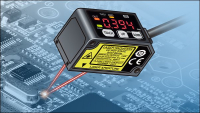 Měřicí laserový sensor HG-C pro detekci přítomnosti, umístění nebo polohy s opakovatelností 10 µm