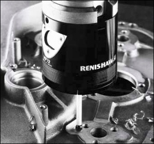 Obr. 4: Sonda Renishaw MP12 pro kontrolu obrobku s optickým přenosem signálu