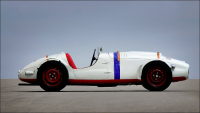 Závodní speciál ŠKODA 966 Supersport s hliníkovou karoserií se představil v roce 1950 a vynikal velkou variabilitou. Závodní speciál ŠKODA 966 Supersport s hliníkovou karoserií se představil v roce 1950 a vynikal velkou variabilitou.