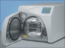 Parní sterilizátor STERIMAT PLUS® s objemem komory 25 litrů představuje zcela novou generaci malých parních sterilizátorů