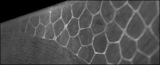 Uhlíkovo-grafitový tlumicí kompozit, vyvinutý společností CompoTech, je vytvořen z materiálu Three Dimensional Cellular Composite (3Dc), obsahujícího složky tlumící mechanickou energii