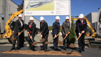 Slavnostní zahájení stavby při příležitosti rozšiřování výrobního závodu firmy Walter Maschinenbau GmbH v Kuřimi