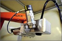 Vláknový laser Solaris s pyrometrem na robotu KUKA