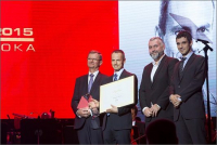 Richard Marko (první zleva) - Manažer roku 2015 Richard Marko (první zleva) - Manažer roku 2015