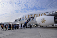 Letadlo Emirates A380 přilákalo na Dubai Airshow více než 18 000 návštěvníků