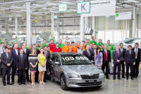 V Kvasinách byla vyrobena 100 000. ŠKODA Superb třetí generace V Kvasinách byla vyrobena 100 000. ŠKODA Superb třetí generace