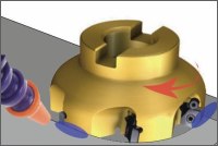Chlazení na začátku řezu a v místě řezu