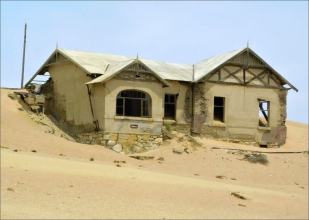 Kolmanskop zažíval největší slávu mezi lety 1908 a 1914