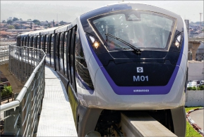 První monorailová linka č. 15 v brazilském Sao Paulu se současně protahuje na délku 27 km