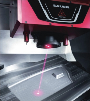 Lasertec 75 Shape umožňuje vytváření textur 3D laserovou erozí materiálu po jednotlivých vrstvách