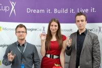 Díky vítězství na Microsoft Imagine Cup v Bratislavě pojedou studenti ČVUT na finále do USA Díky vítězství na Microsoft Imagine Cup v Bratislavě pojedou studenti ČVUT na finále do USA
