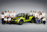 Učni z podnikového učiliště ŠKODA AUTO postavili elektrickou buginu Učni z podnikového učiliště ŠKODA AUTO postavili elektrickou buginu