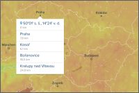 Aplikace Ventusky Aplikace Ventusky