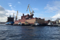 Plovoucí jaderný reaktor Akademik Lomonosov /Zdroj: Rosatom/ Plovoucí jaderný reaktor Akademik Lomonosov /Zdroj: Rosatom/