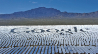 Google je spolumajitelem koncentrátorové elektrárny Ivanpah v Kalifornii /Foto: Google/