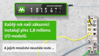 Každý rok naši zákazníci instalují přes 1,8 milionu I/O modulů Každý rok naši zákazníci instalují přes 1,8 milionu I/O modulů