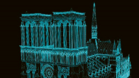 Digitální sken katedrály před požárem (prof. Tallon)