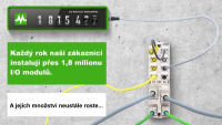 Každý rok naši zákazníci instalují přes 1,8 milionu I/O modulů Každý rok naši zákazníci instalují přes 1,8 milionu I/O modulů