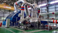 Turbosoustrojí v první paroplynové elektrárně v Uruguayi Turbosoustrojí v první paroplynové elektrárně v Uruguayi