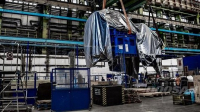 Zdvih turbíny ve výrobní hale Doosan Škoda Power Zdvih turbíny ve výrobní hale Doosan Škoda Power