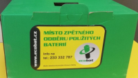 Nádoby na sběr použitých baterií jsou už i na poštách Nádoby na sběr použitých baterií jsou už i na poštách