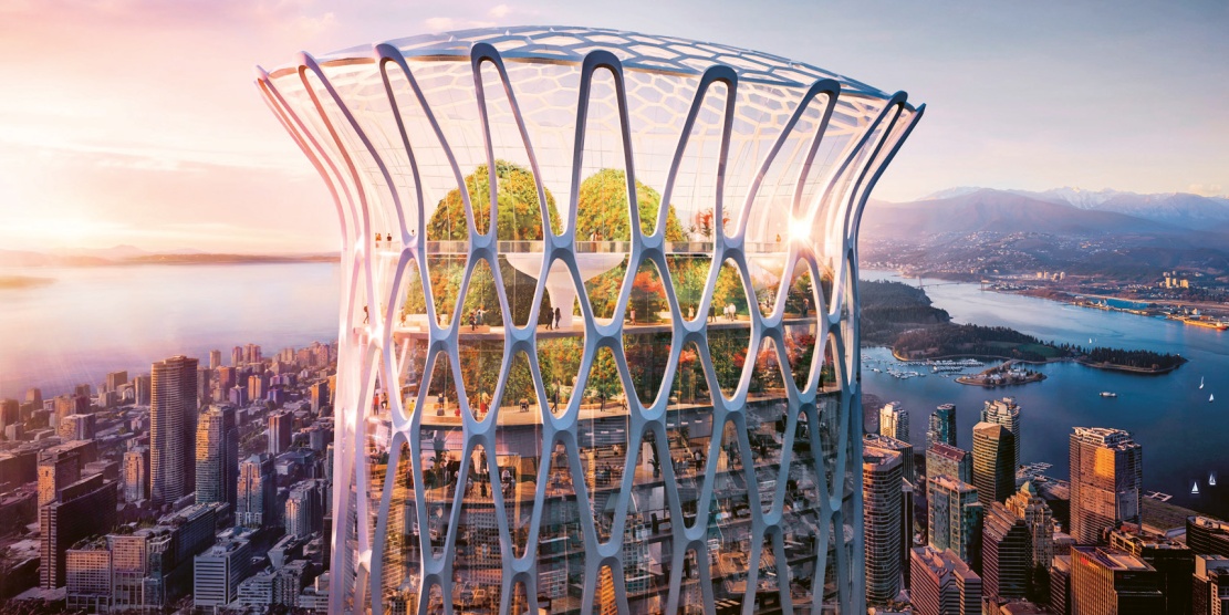 Mrakodrap inspirovaný mořskou houbou nabídne park na střeše